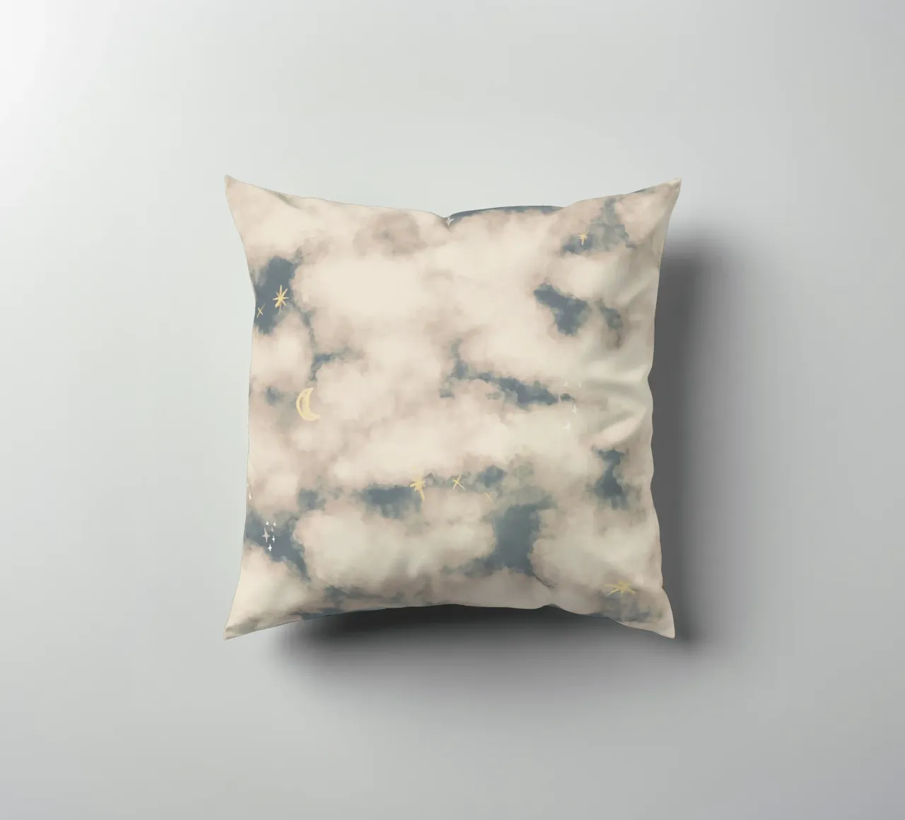 Boho Magical Clouds cuscino da anisillustration