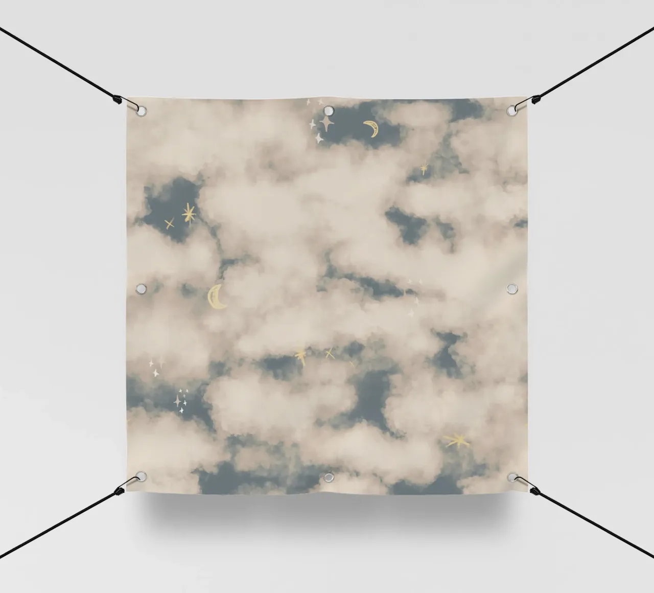 Boho Magical Clouds telo in pvc da anisillustration
