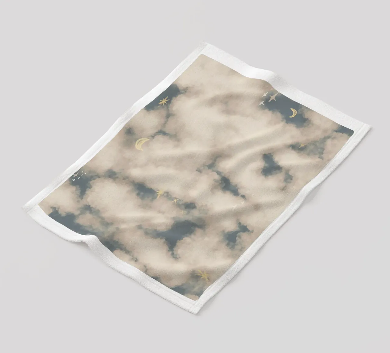 Boho Magical Clouds coperta in pile da anisillustration