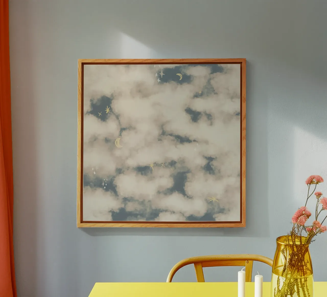 Boho Magical Clouds plexiglass da anisillustration
