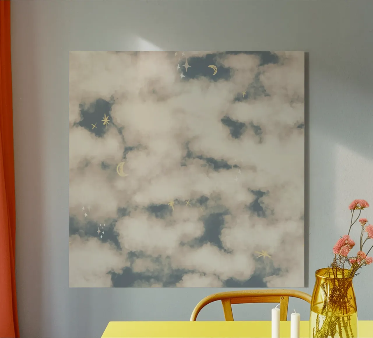 Boho Magical Clouds plexiglass da anisillustration