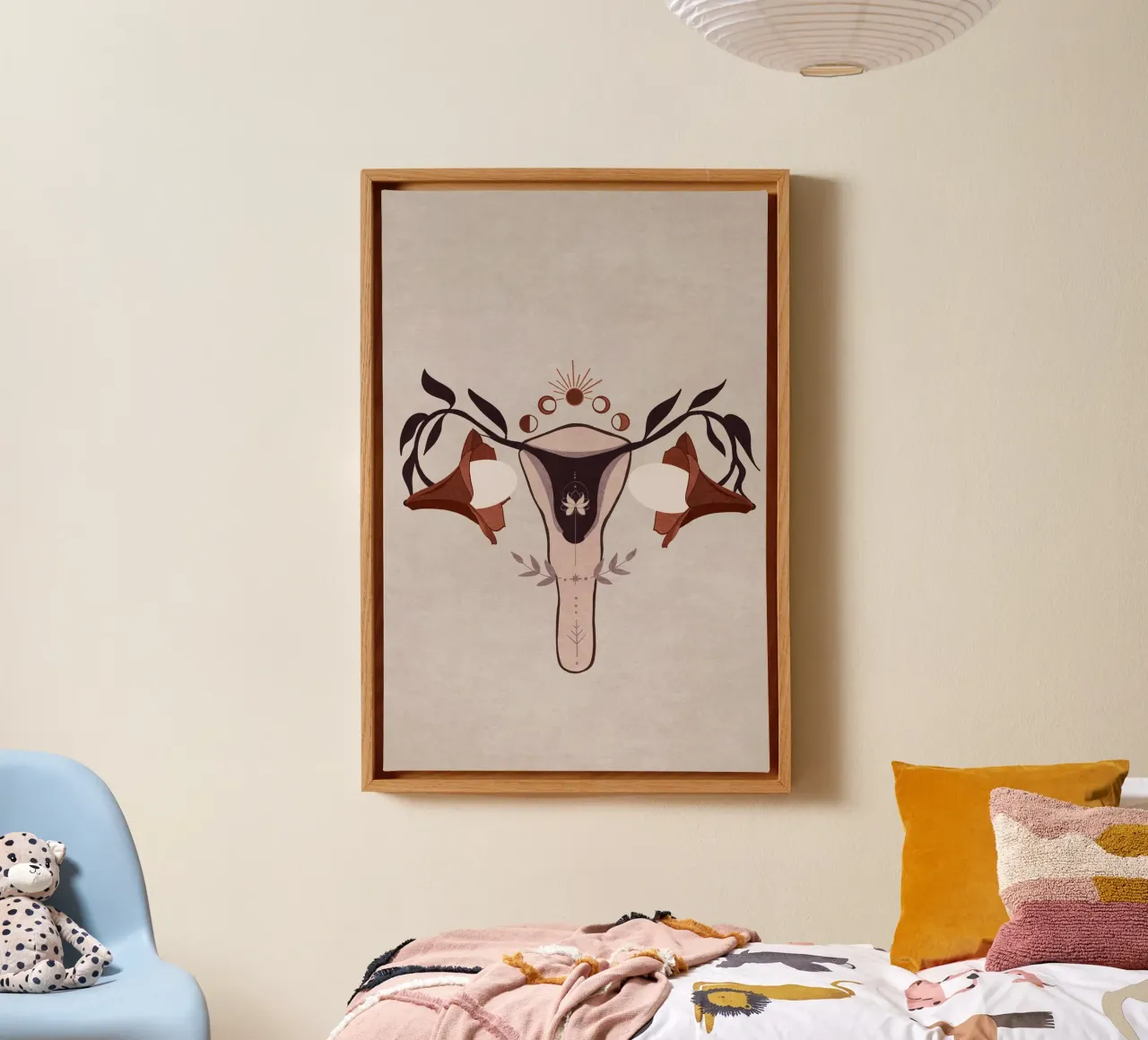 Emel Tunaboylu - Das Leben Leinwand mit Schattenfugenrahmen von The Artcircle