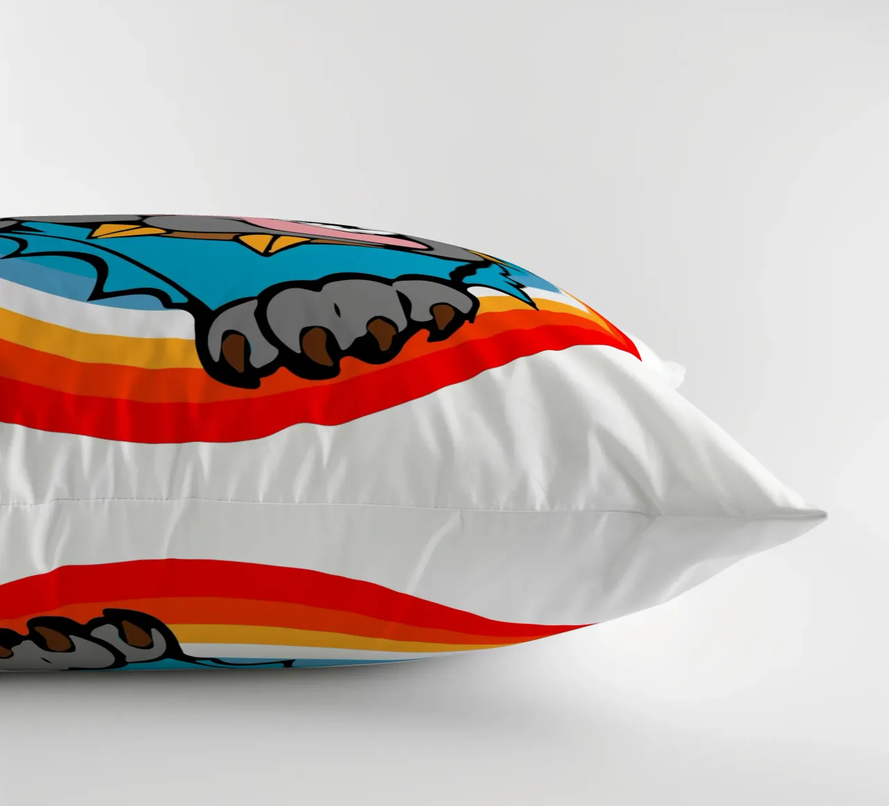 Bulldog Faccia arrabbiata Divertente design retrò cuscino da ririedis