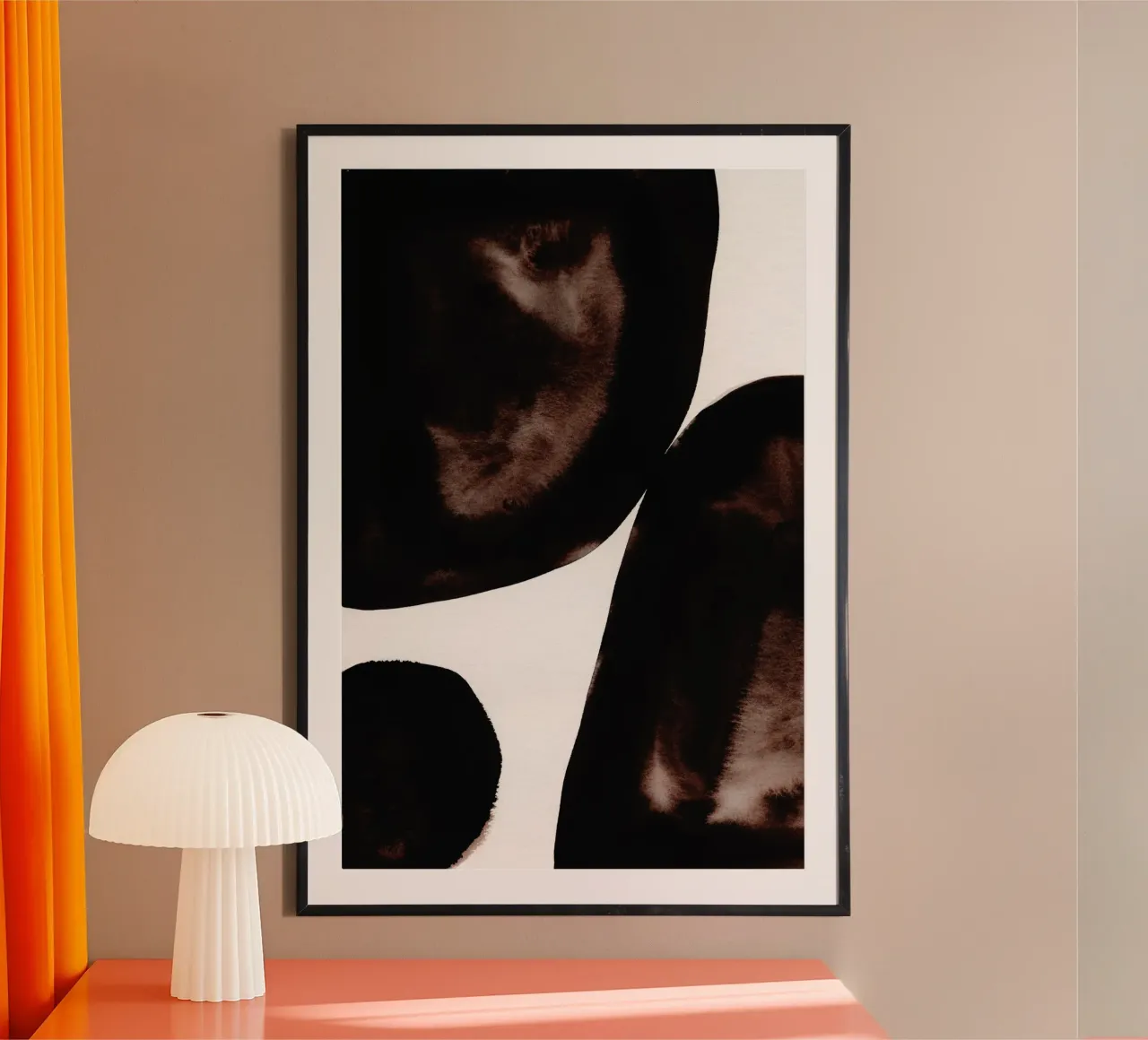 Shapes 11 poster con telaio in plastica da Mareike Böhmer