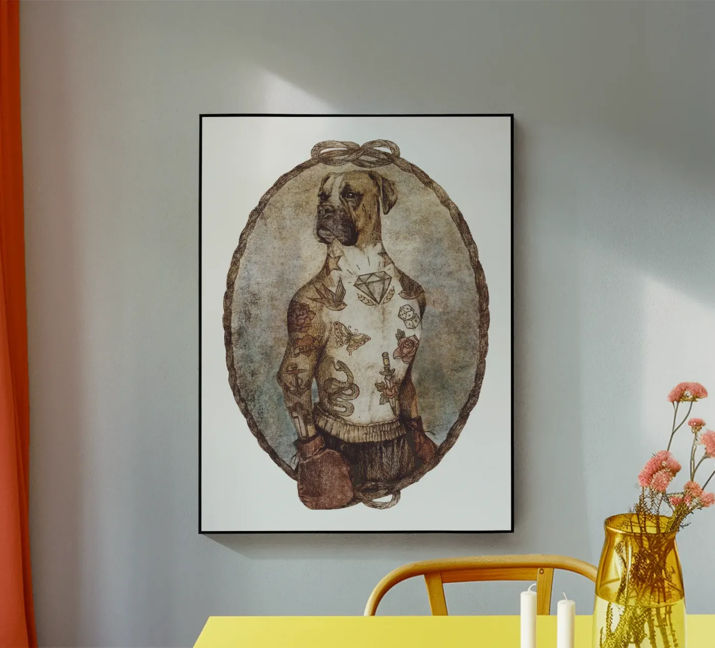 Outback Boxer Acryl-Glas von mikekoubou