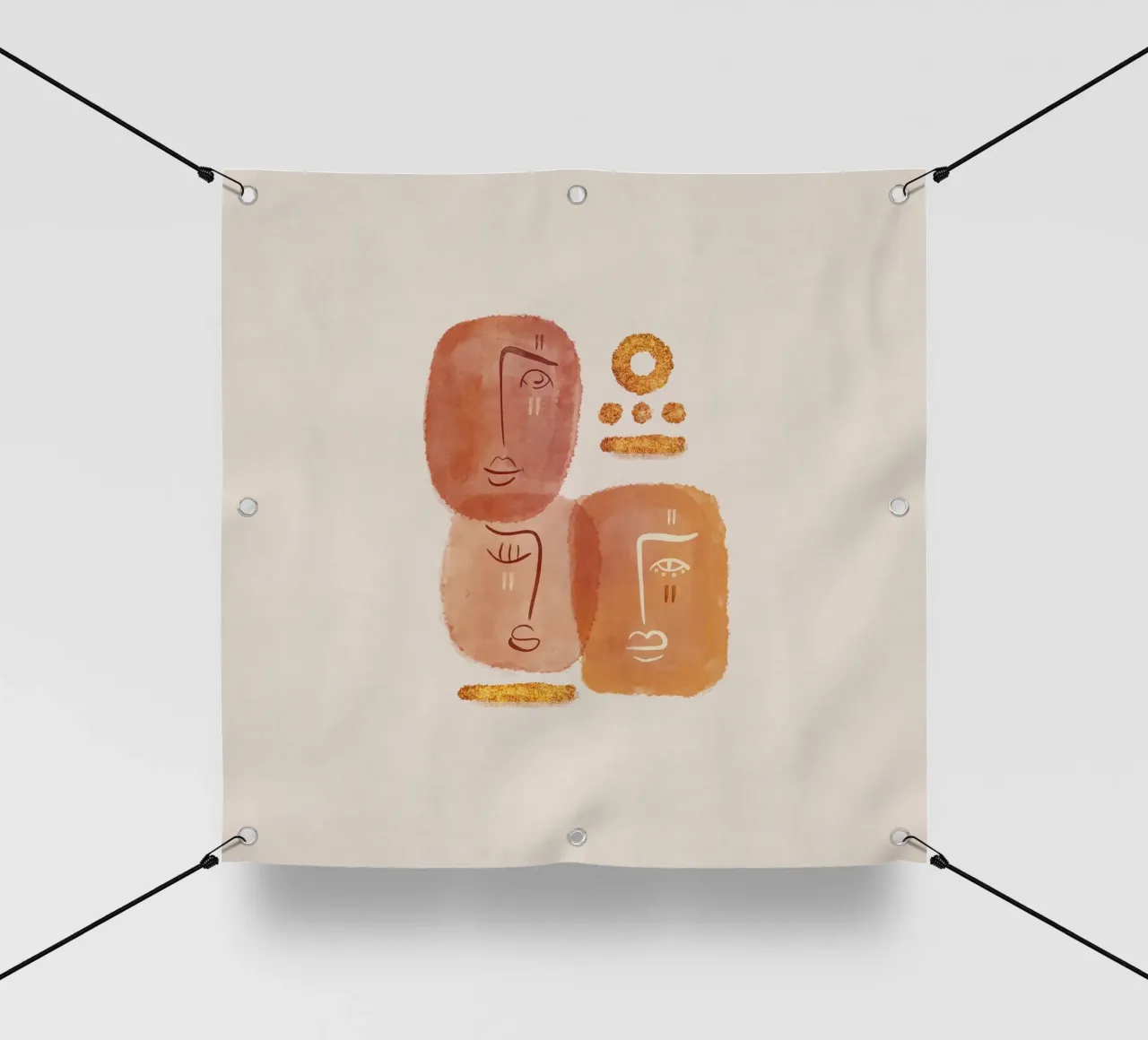 Emel Tunaboylu - Insieme 01 telo in pvc da The Artcircle