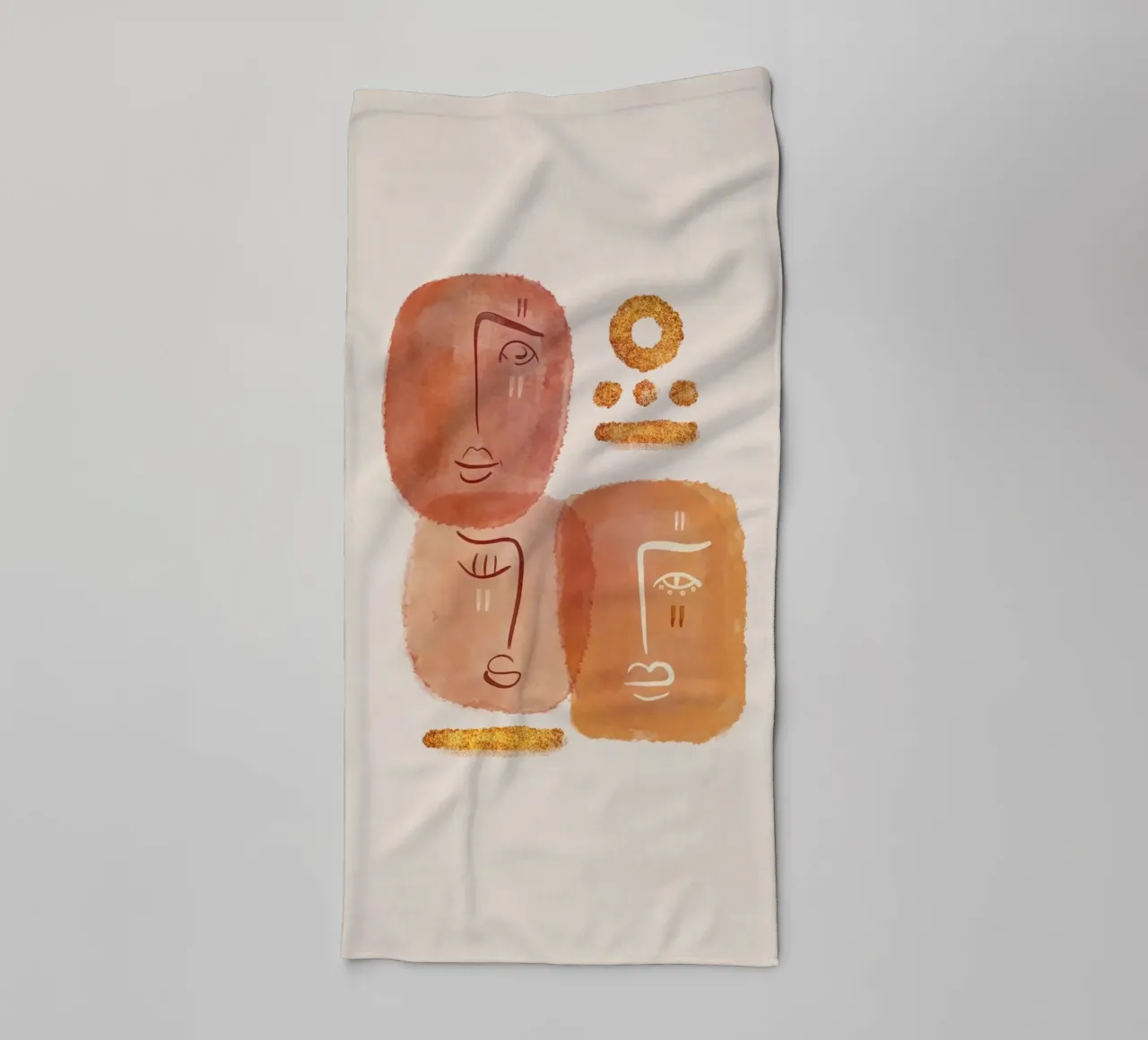Emel Tunaboylu - Insieme 01 asciugamano da bagno da The Artcircle