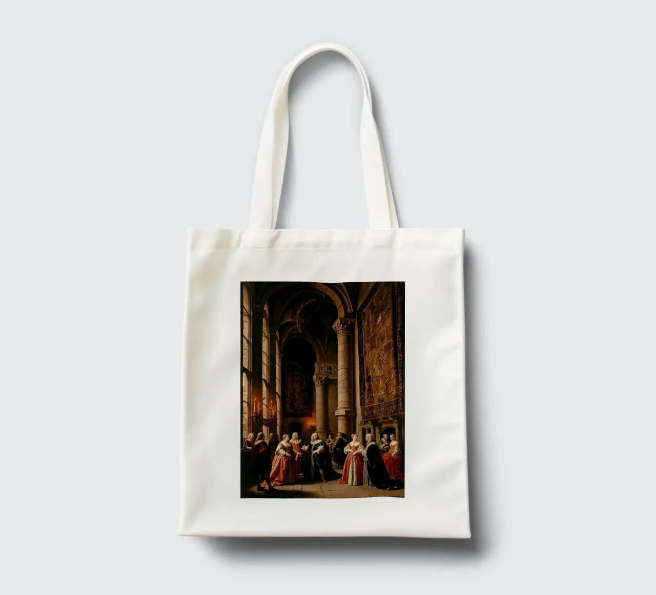 Enigmatic Gathering: A Haunting in the Renaissance Hall borsa in juta da Renaissance Rebel