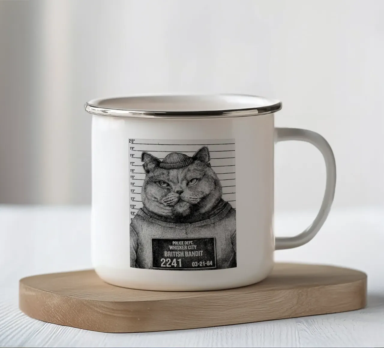 Bandito britannico tazza in smalto da mikekoubou