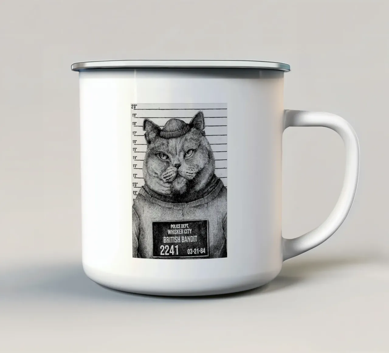 Bandito britannico tazza in smalto da mikekoubou