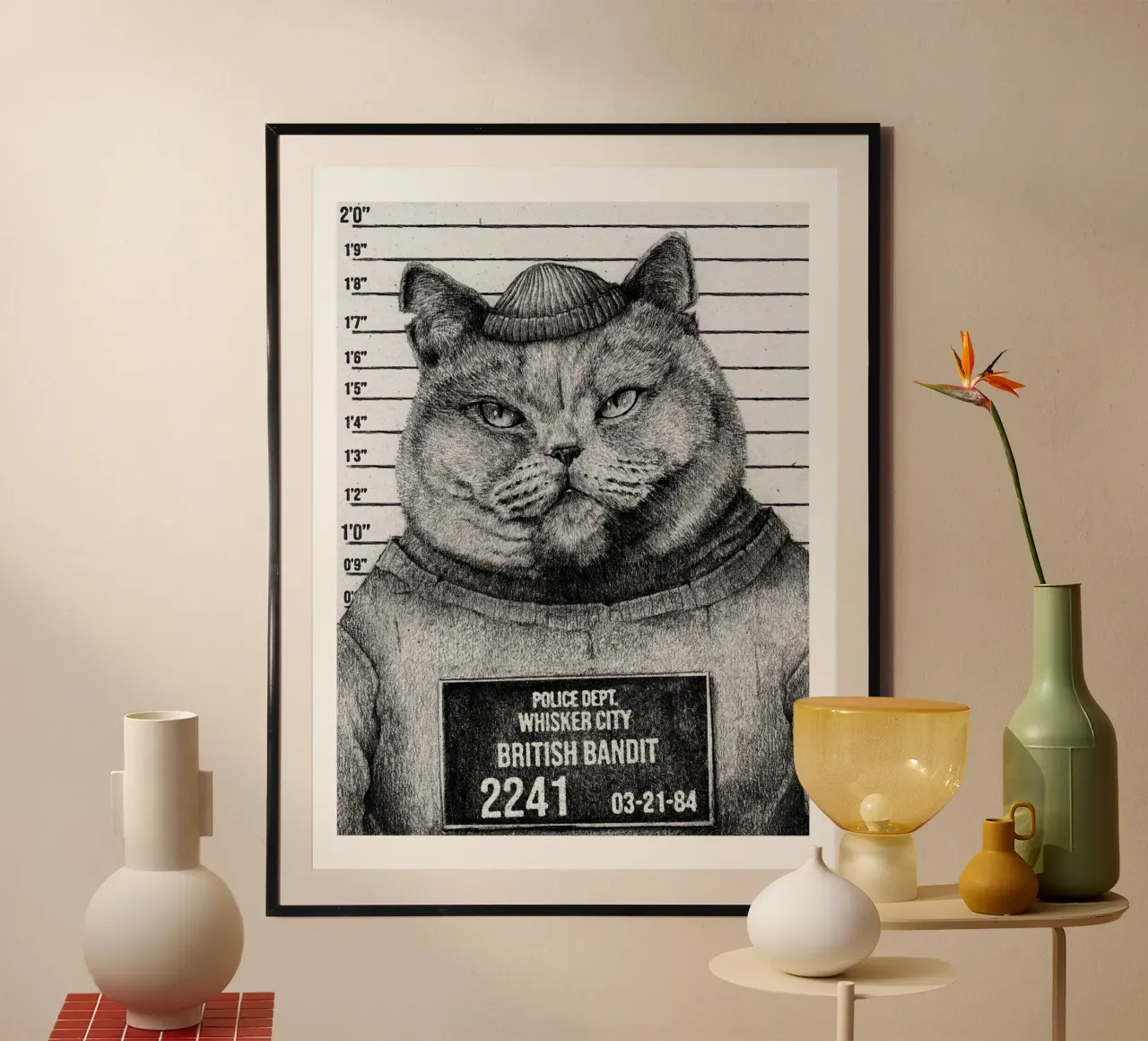 Bandito britannico poster con telaio in alluminio da mikekoubou