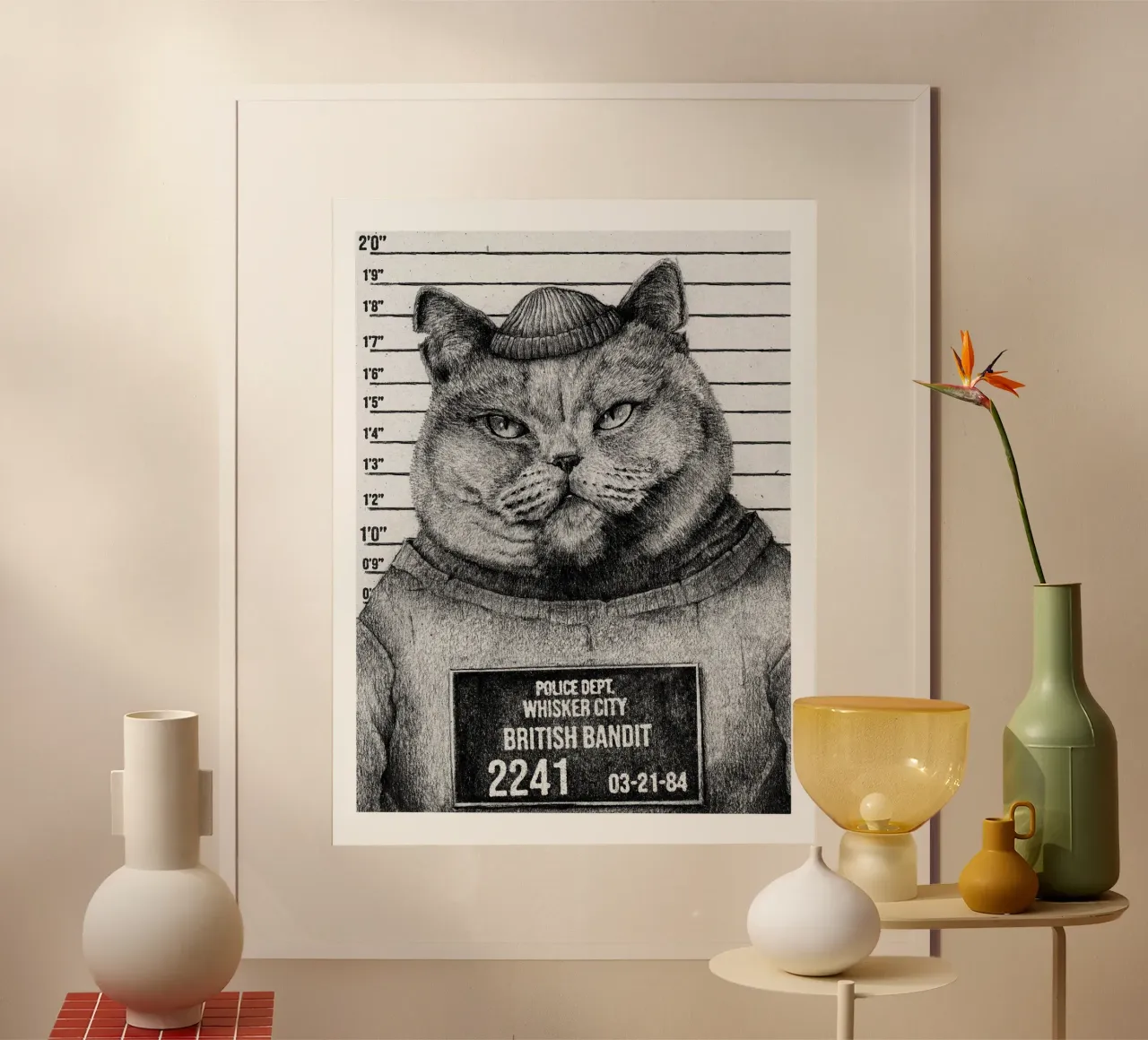 Bandito britannico poster con telaio in alluminio da mikekoubou
