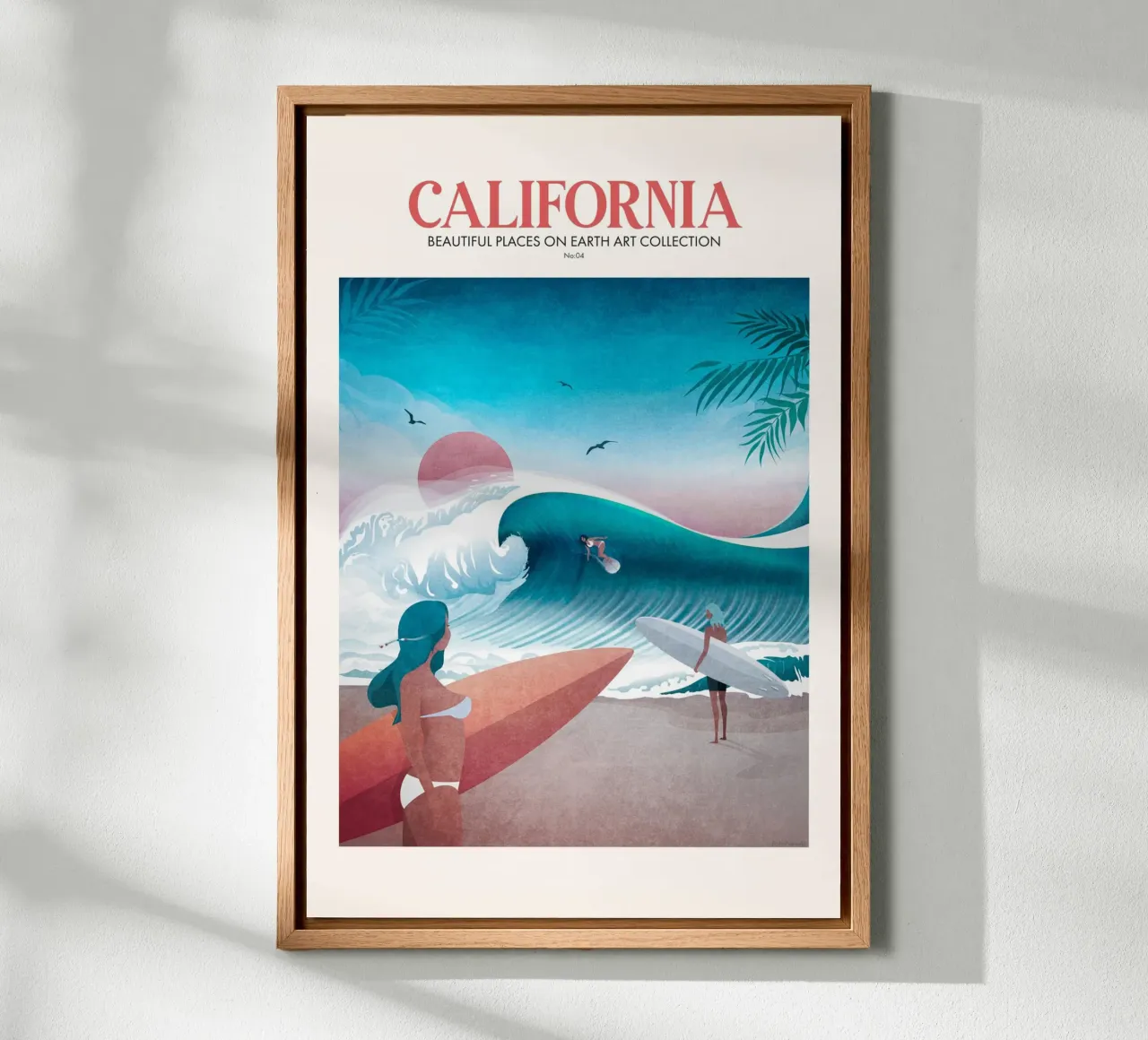 Emel Tunaboylu - Reizen in Californië canvas met Baklijst van The Artcircle