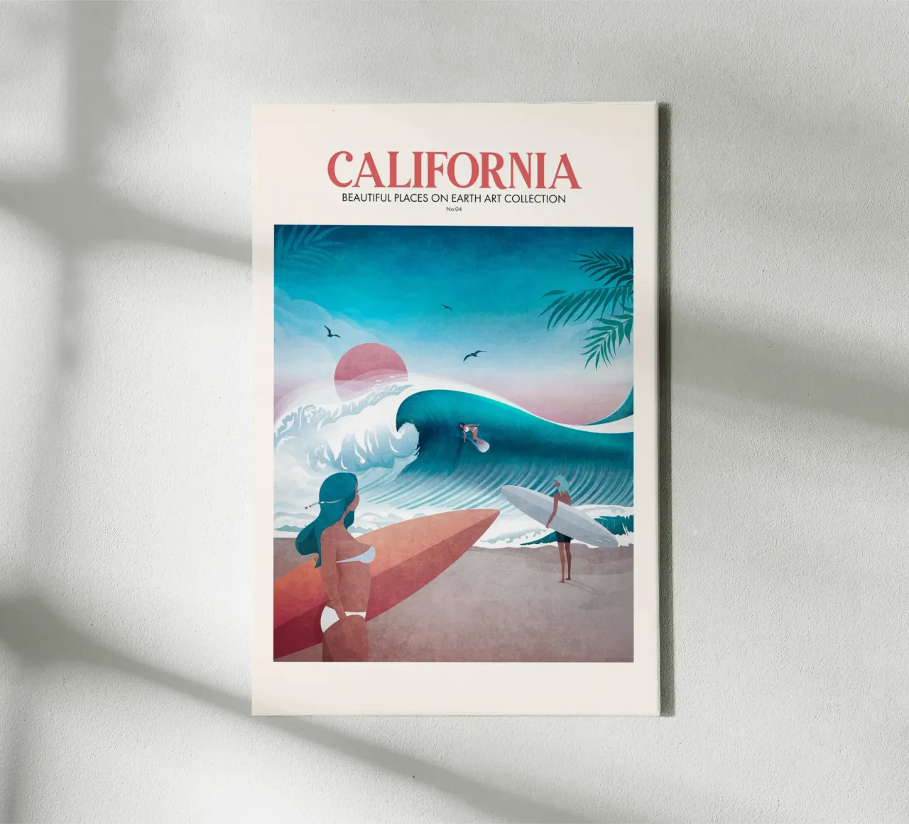 Emel Tunaboylu - Reizen in Californië canvas met Baklijst van The Artcircle