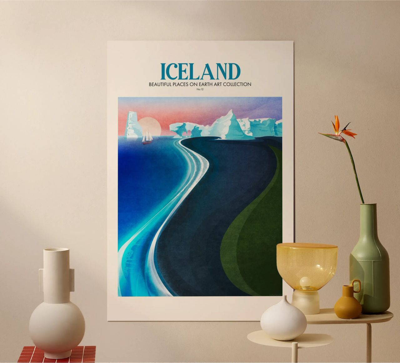 Emel Tunaboylu - Viaggio in Islanda poster da The Artcircle