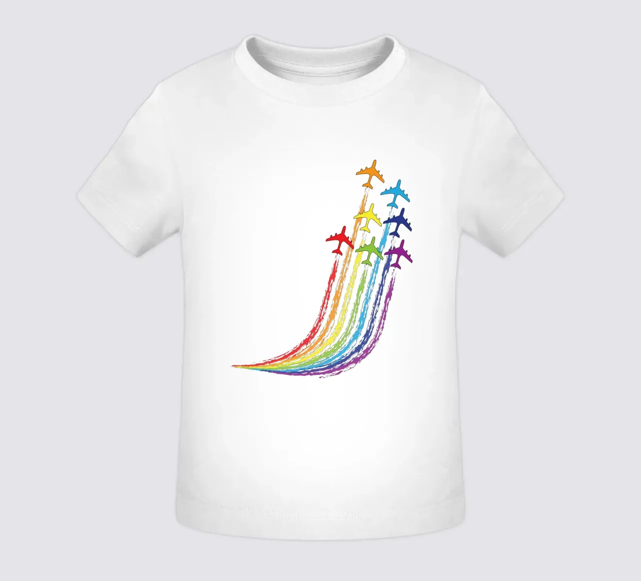 Piano Arcobaleno Design unico maglietta neonato da ririedis