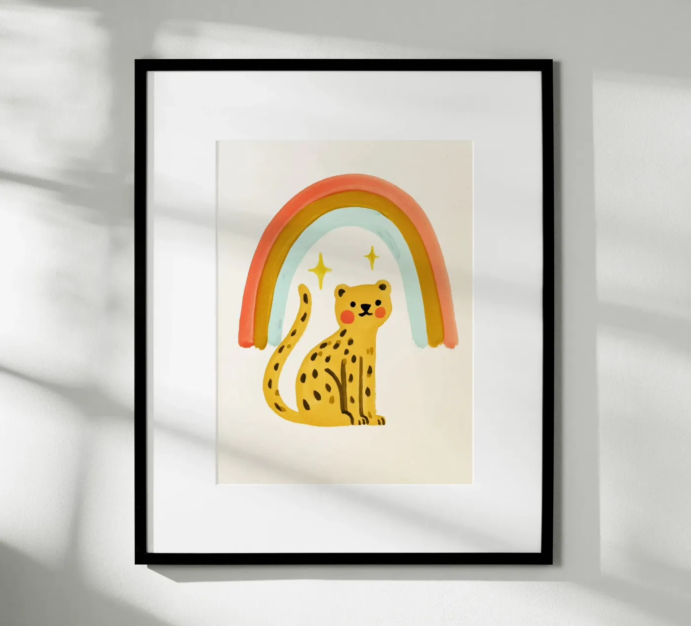 Rainbow Leopard poster by Kiki