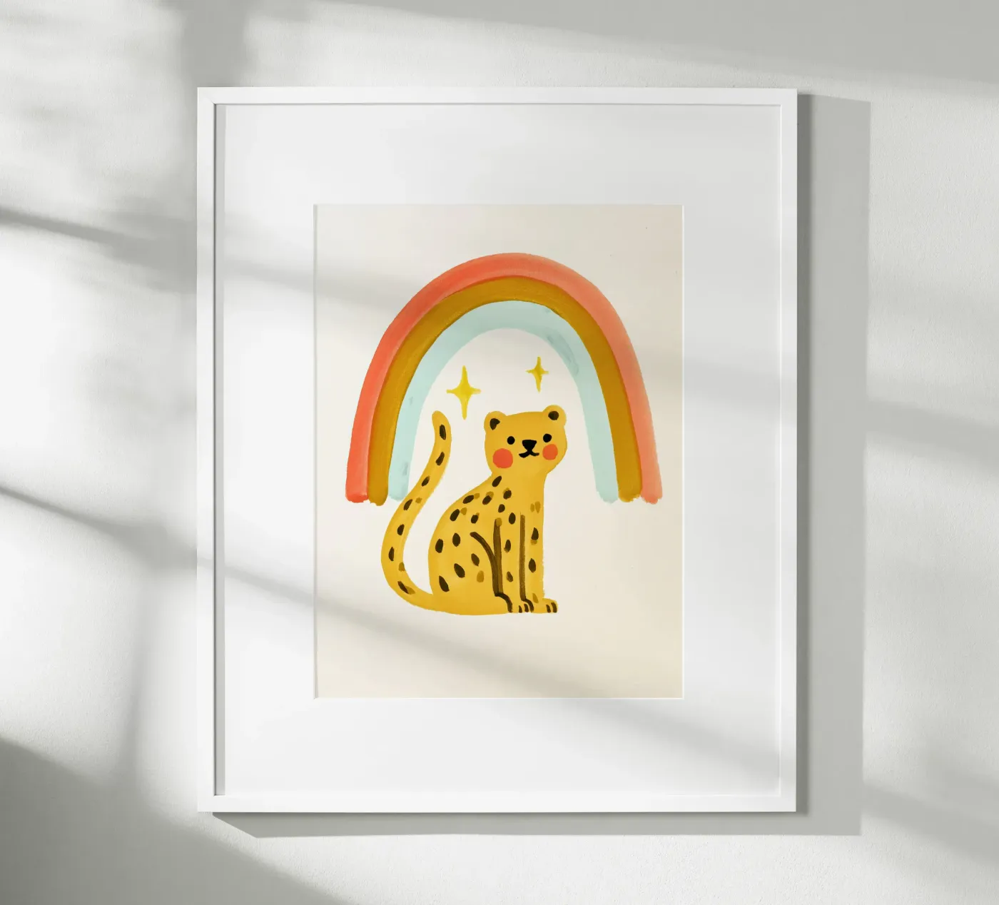 Rainbow Leopard poster by Kiki