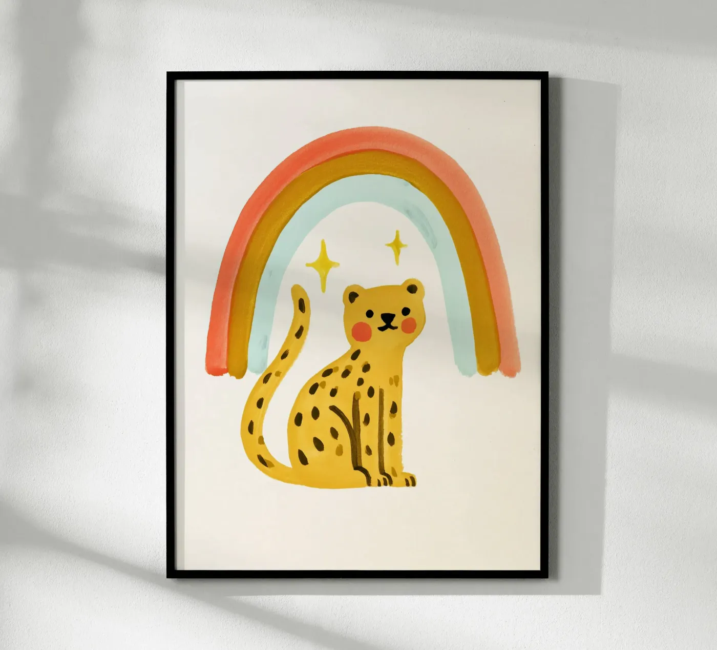 Rainbow Leopard poster by Kiki