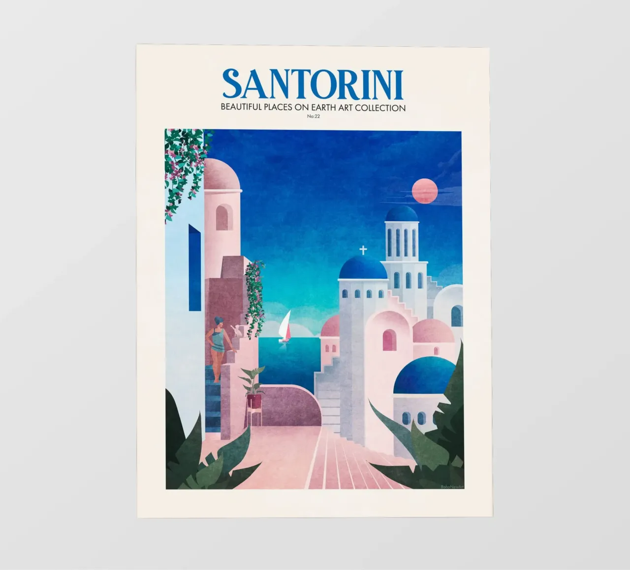 Emel Tunaboylu - Reisen Santorin Fototapete von The Artcircle
