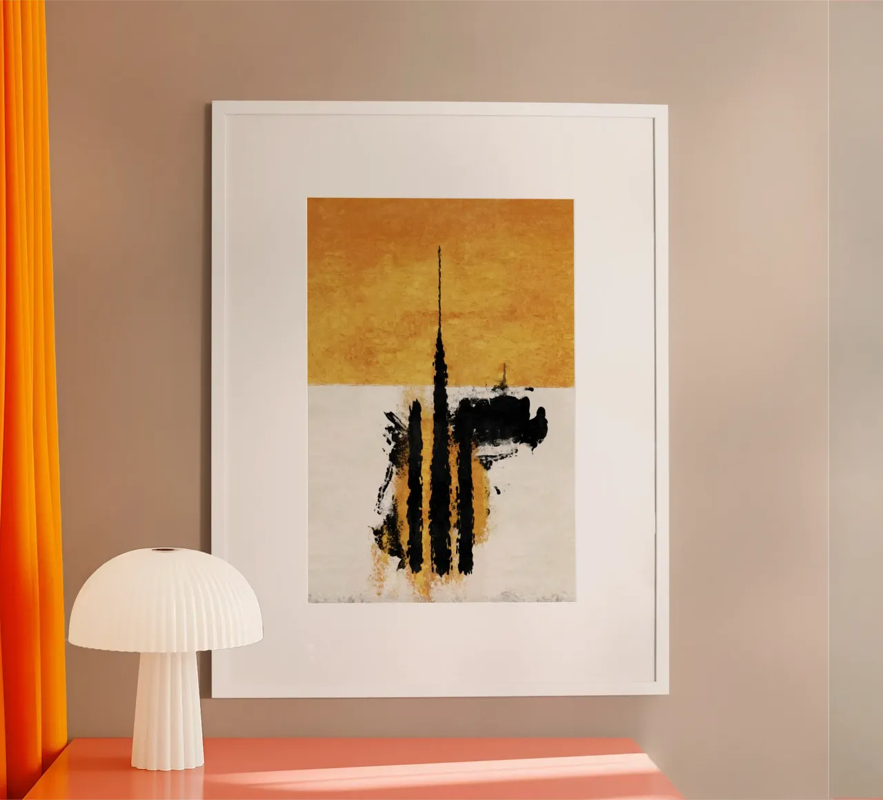 Emel Tunaboylu - Macchia selvaggia poster con telaio in alluminio da The Artcircle
