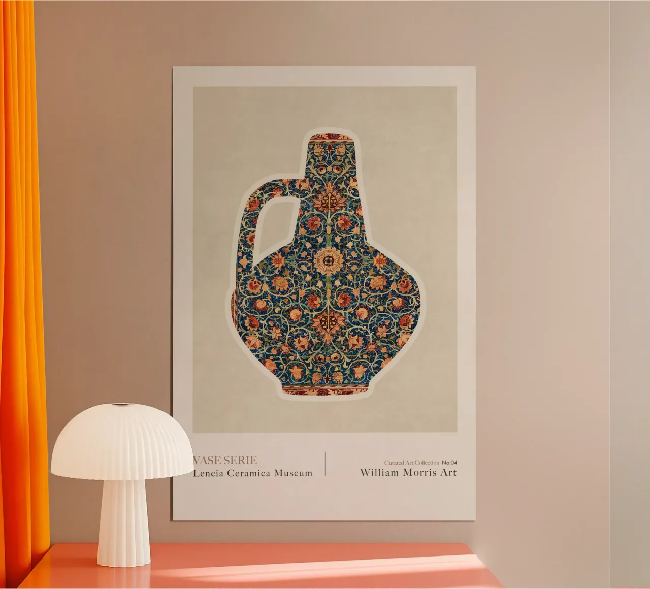 Emel Tunaboylu - William Morris - Vaso greco 04 poster da The Artcircle