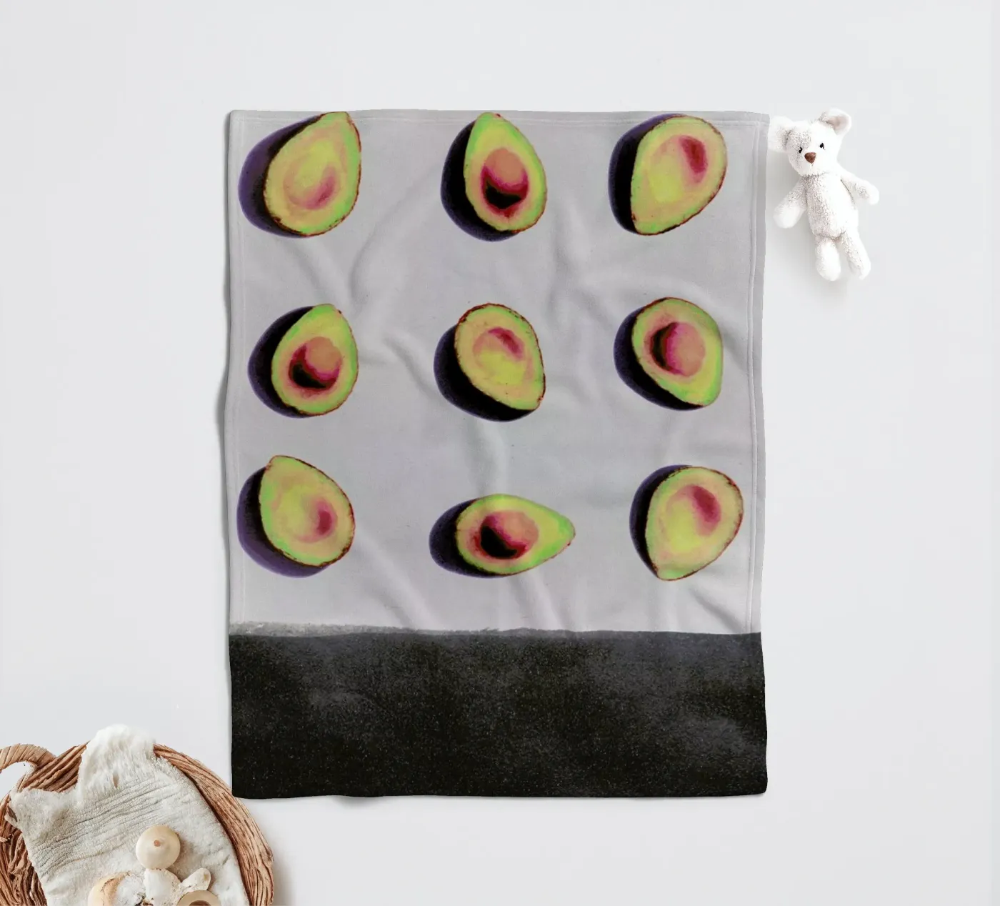 Fruit 2 fleecedeken van STUDIO LEEMO