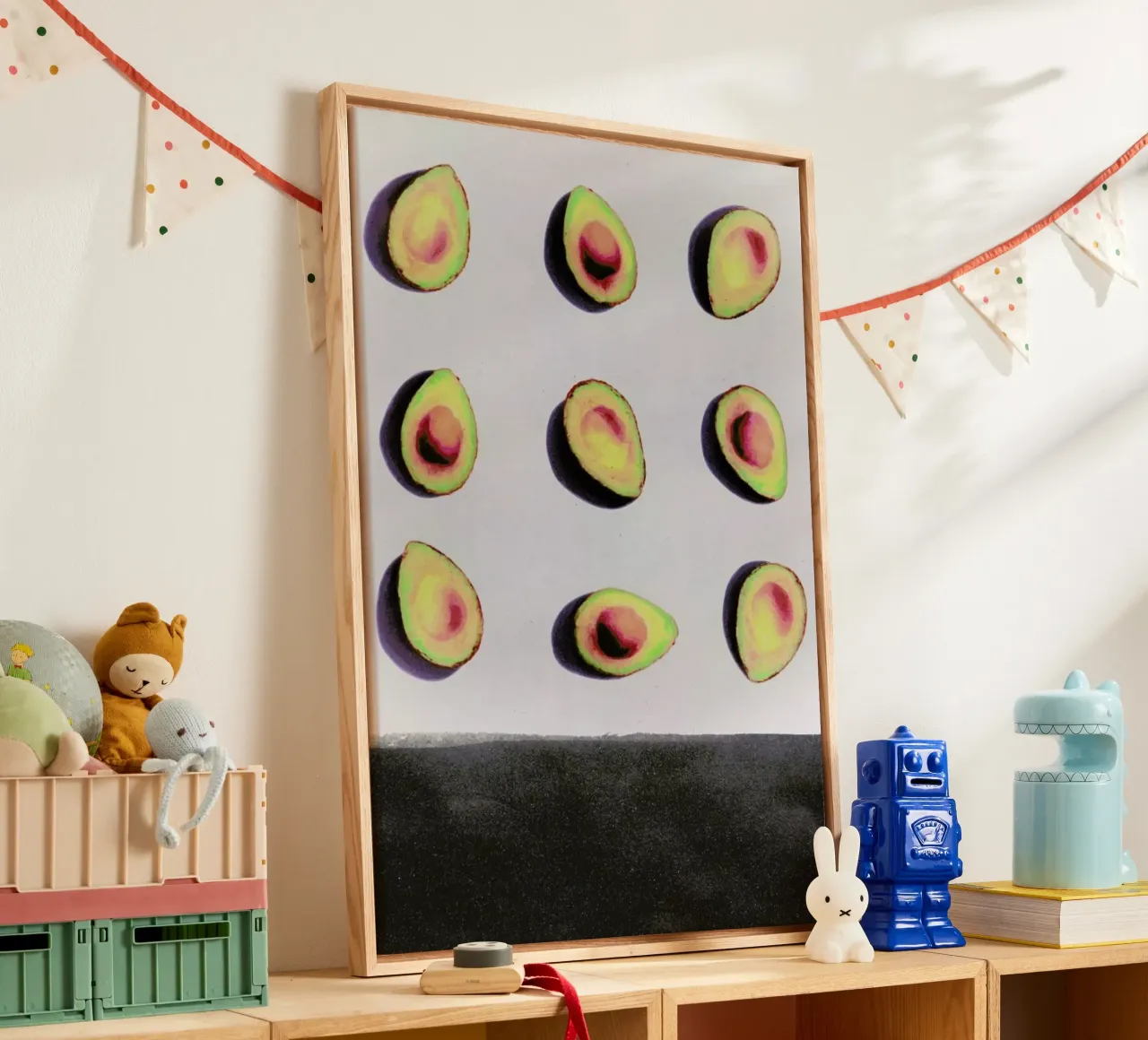Fruit 2 canvas with Floater frame by STUDIO LEEMO