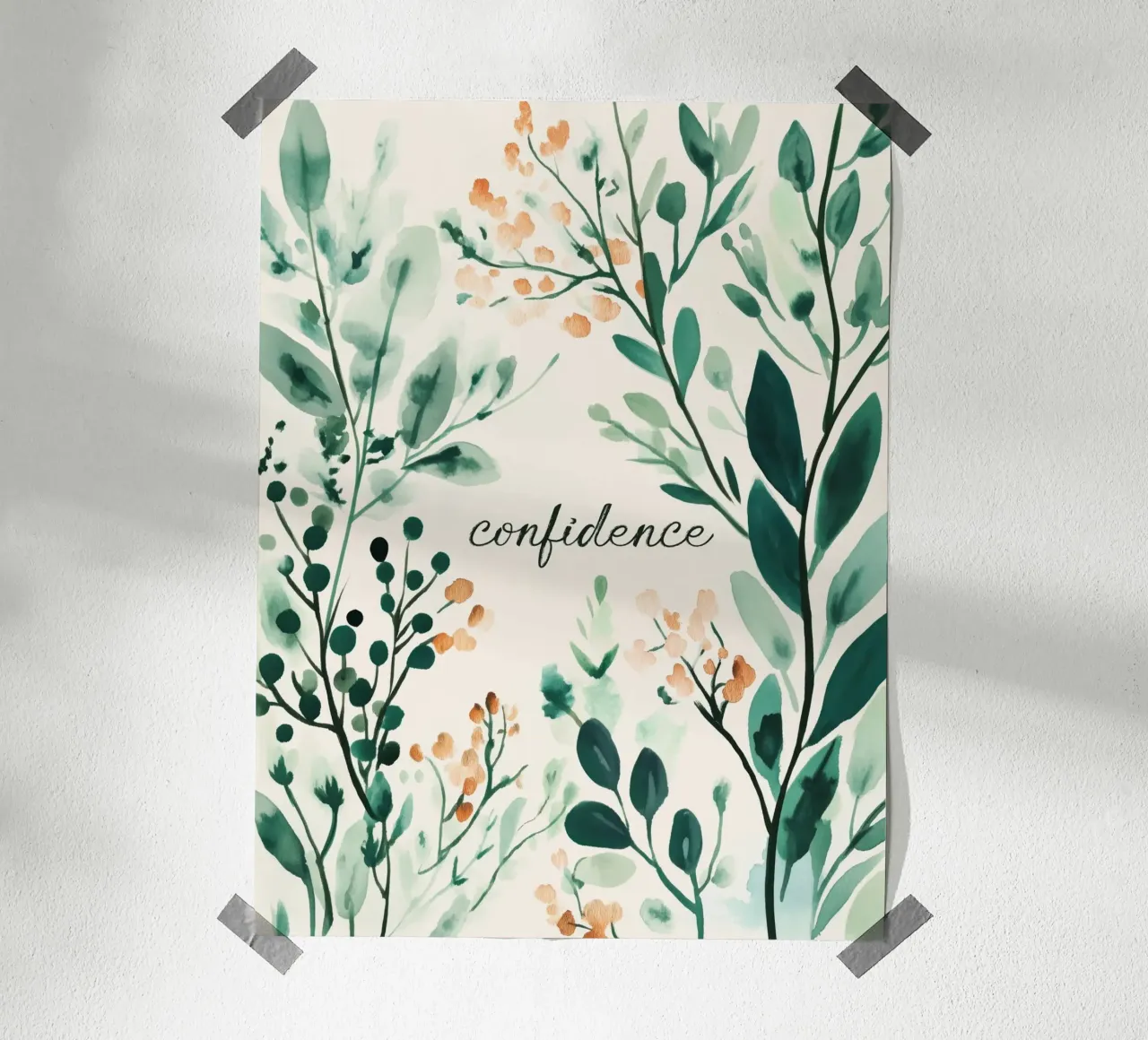 Confidence poster con telaio in plastica da treechild