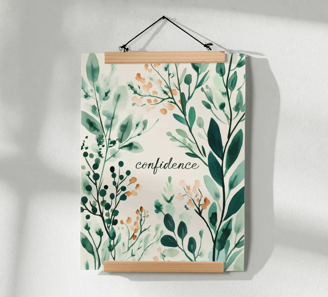 Confidence poster con telaio in plastica da treechild