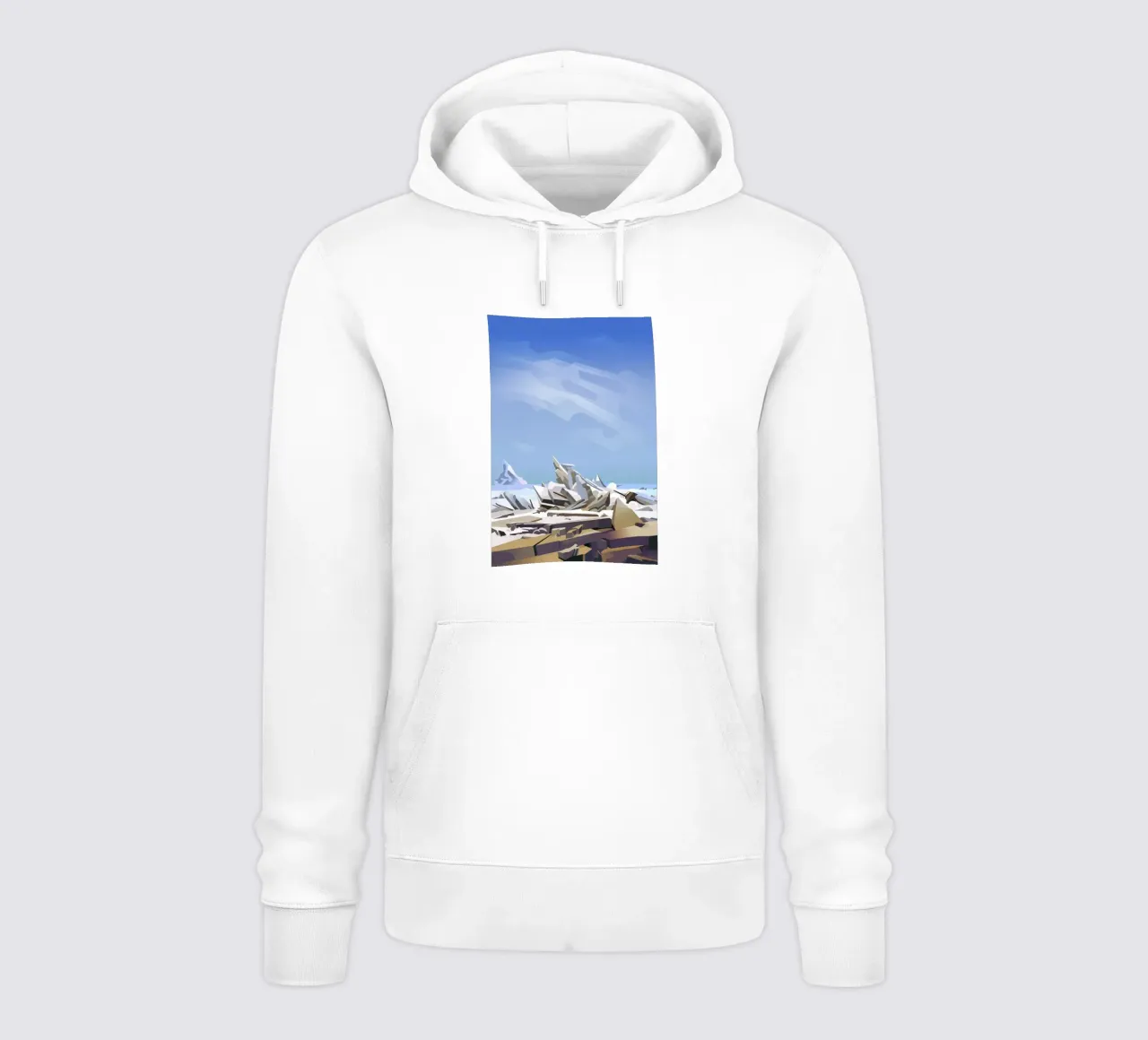 L'Oceano Artico dopo Caspar David Friedrich felpa con cappuccio da ThorBrush