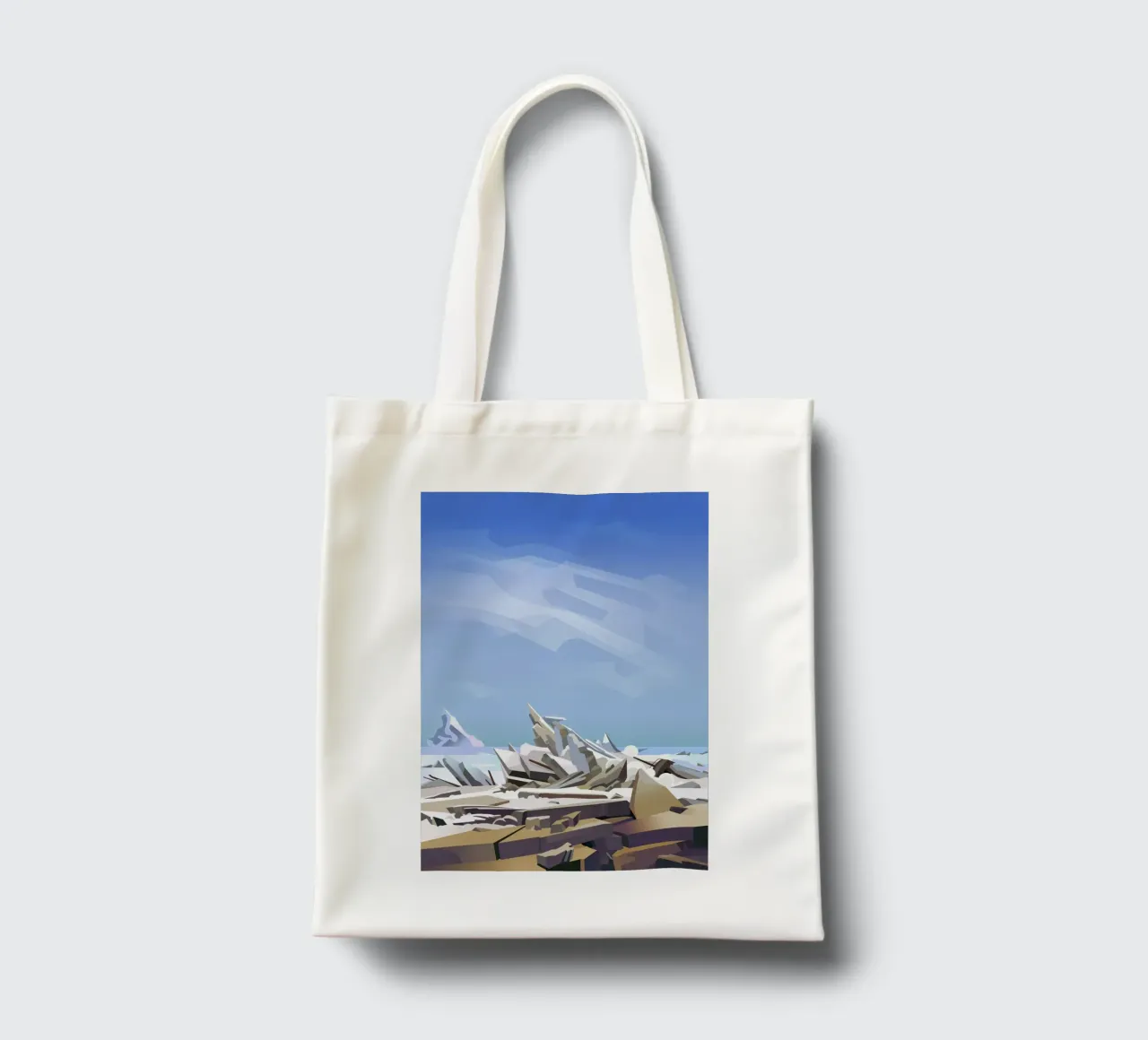 Das Eismeer nach Caspar David Friedrich Jutebeutel von ThorBrush