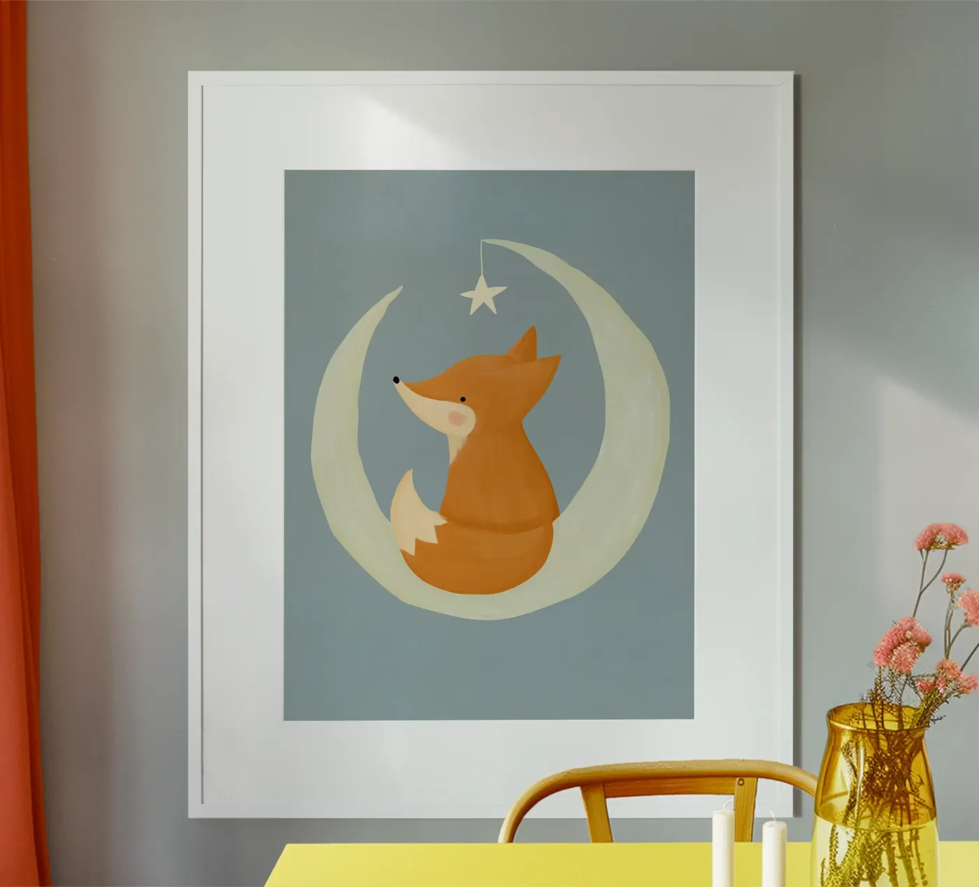 Moon Fox Poster von Kiki