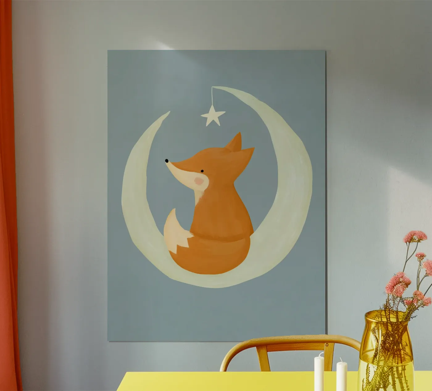Moon Fox Poster von Kiki
