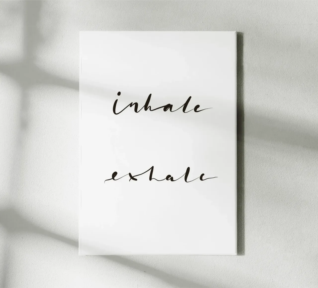 inhale – exhale tela con Cornice a cassetta da julianas.letterei
