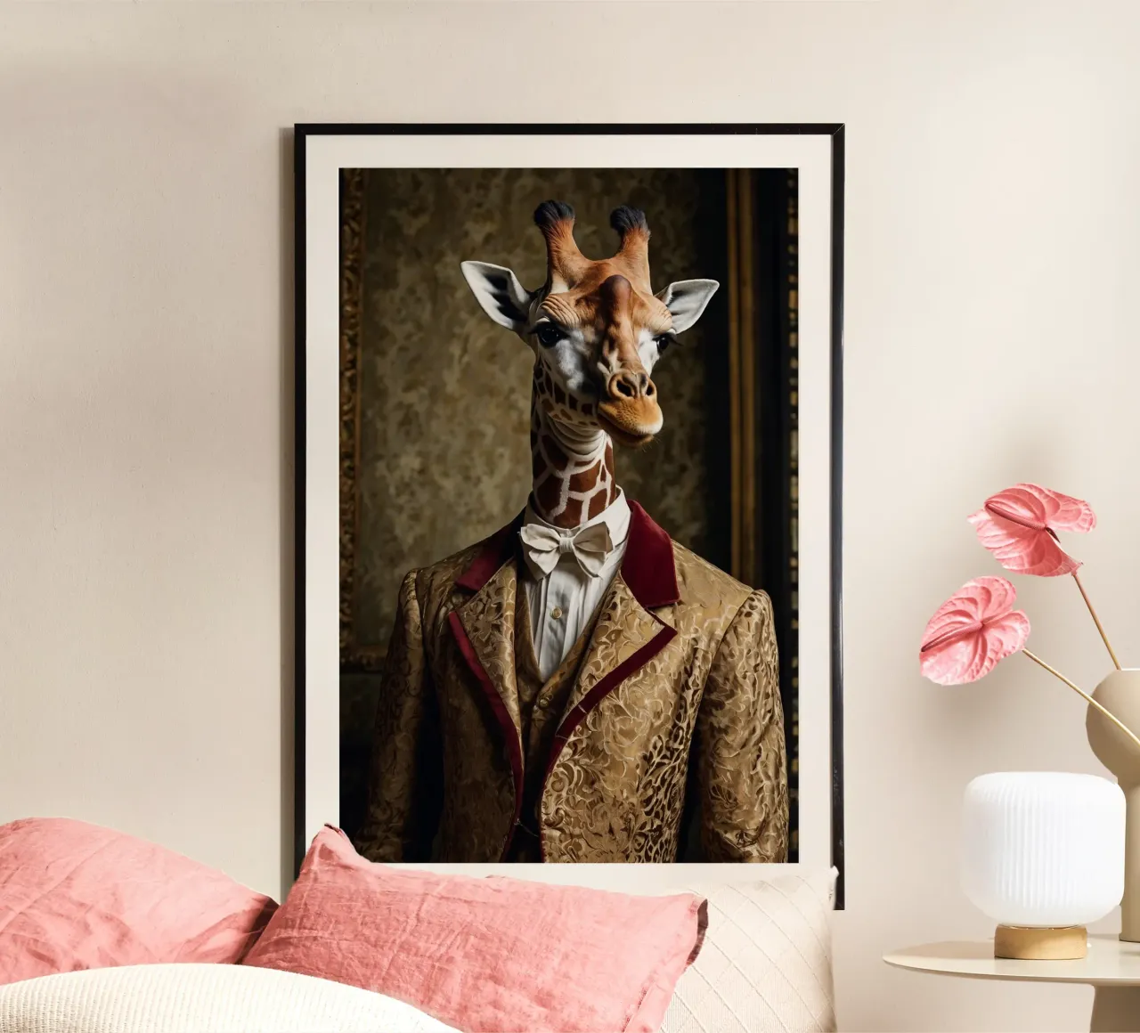 Lord Giraffington: The Serene Sentinel poster by Beasts of Nobility
