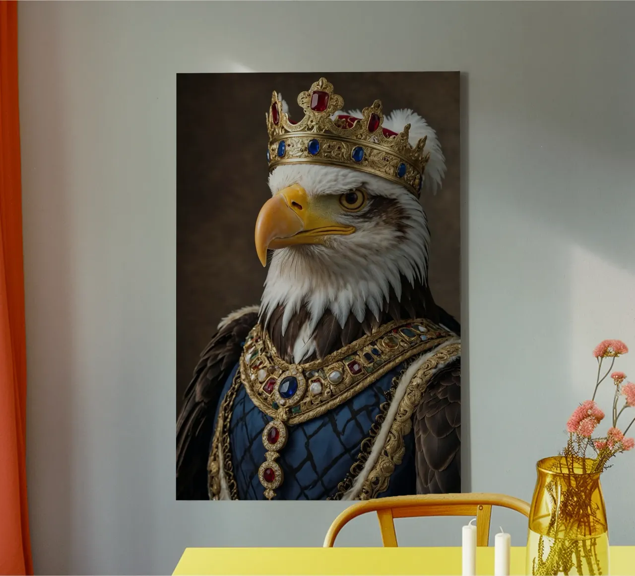 L'imperatore Aquilino: Il Nobile Sovrano tela con Cornice a cassetta da Beasts of Nobility