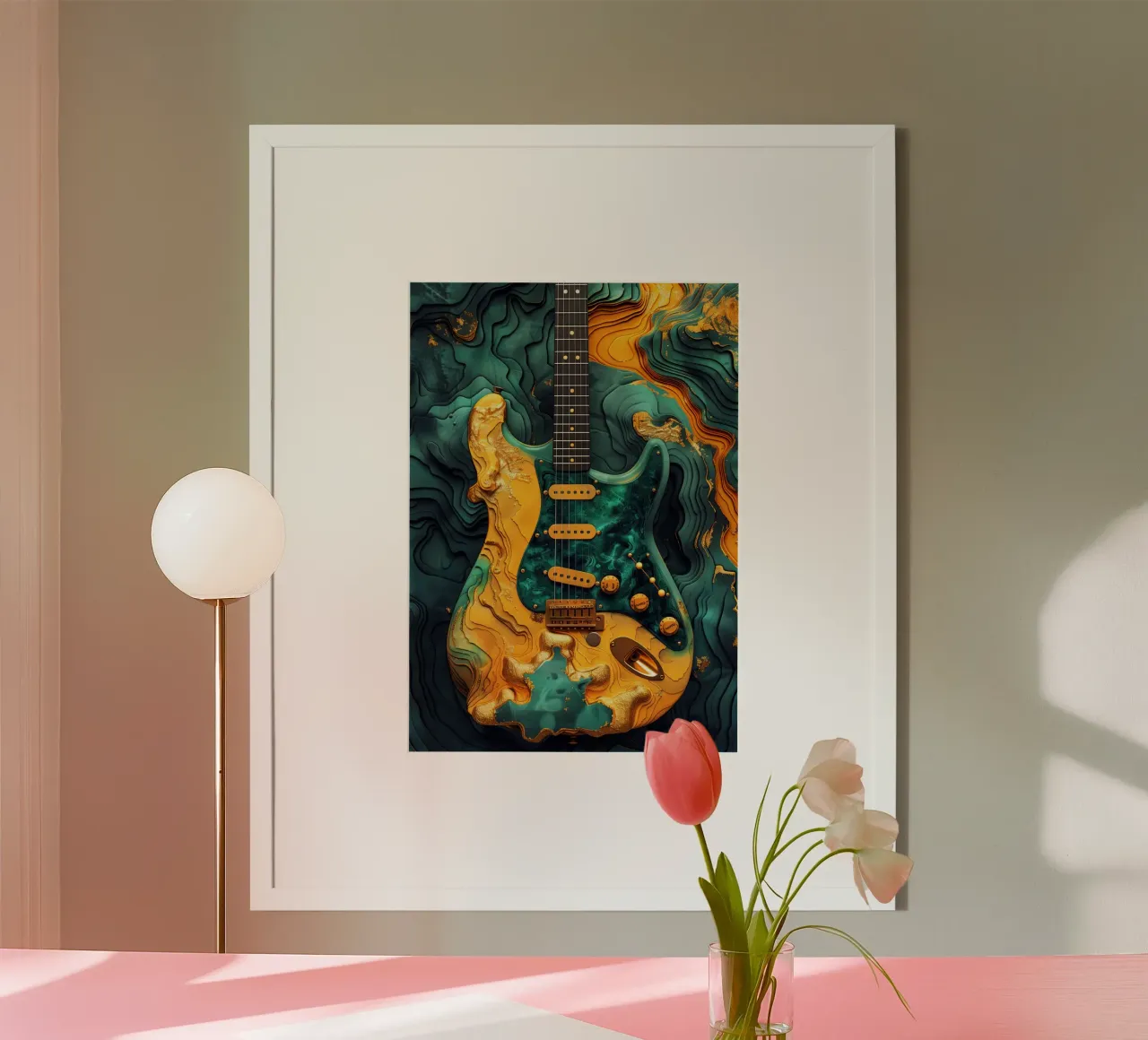 Basso elettrico arte musicale poster da Justyna Jaszke JBJart