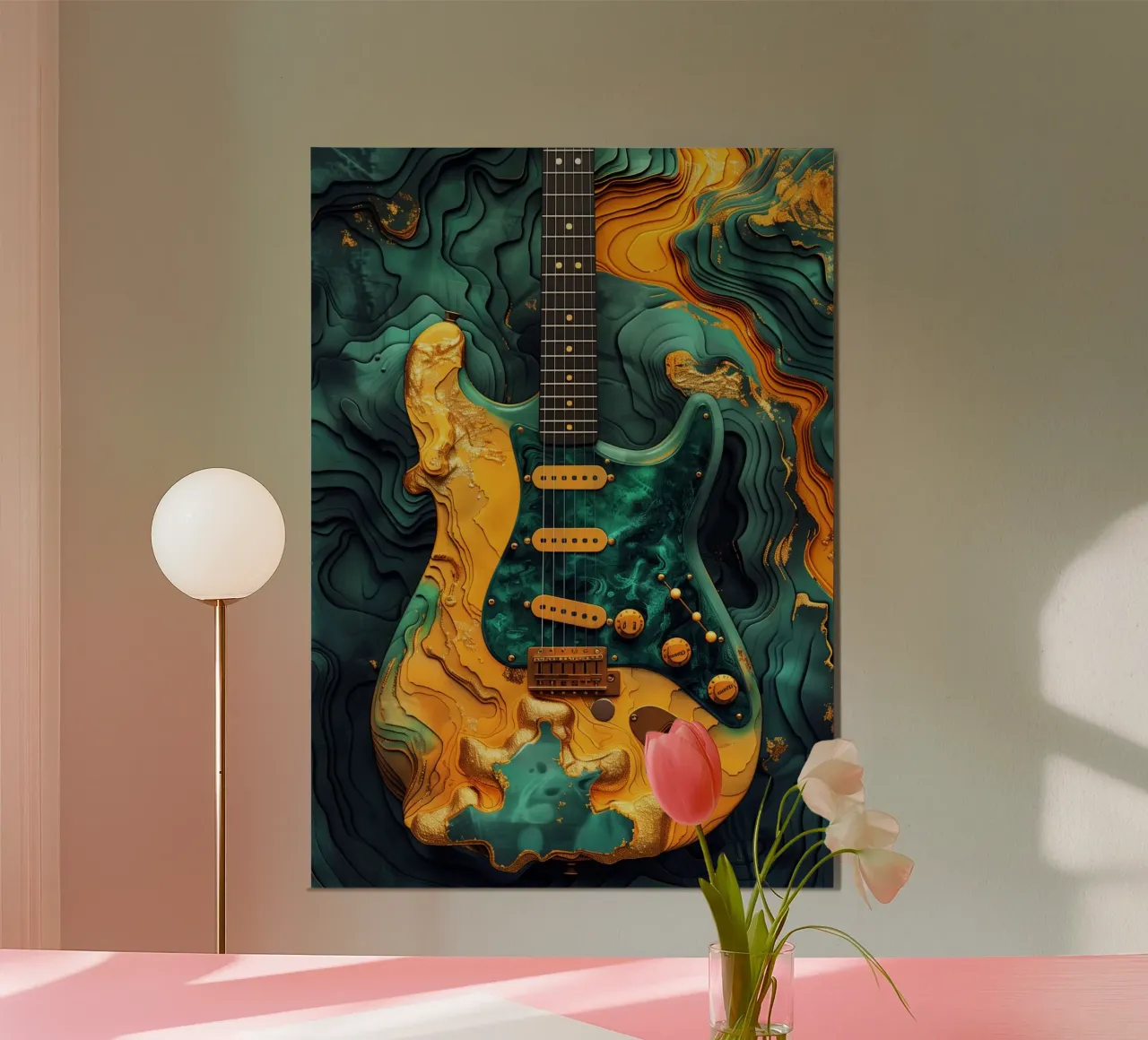 Basso elettrico arte musicale poster da Justyna Jaszke JBJart