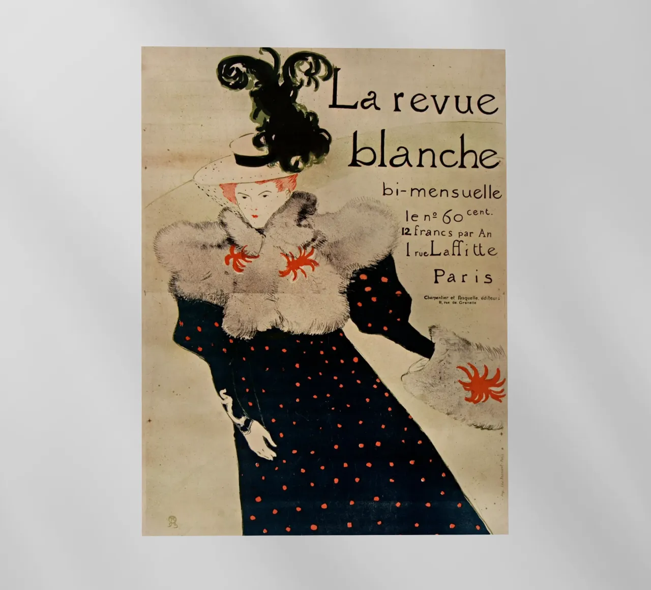 Henri de Toulouse-Lautrec - La Revue Blanche La recensione bianca pellicola backlit da Timeless Artworks
