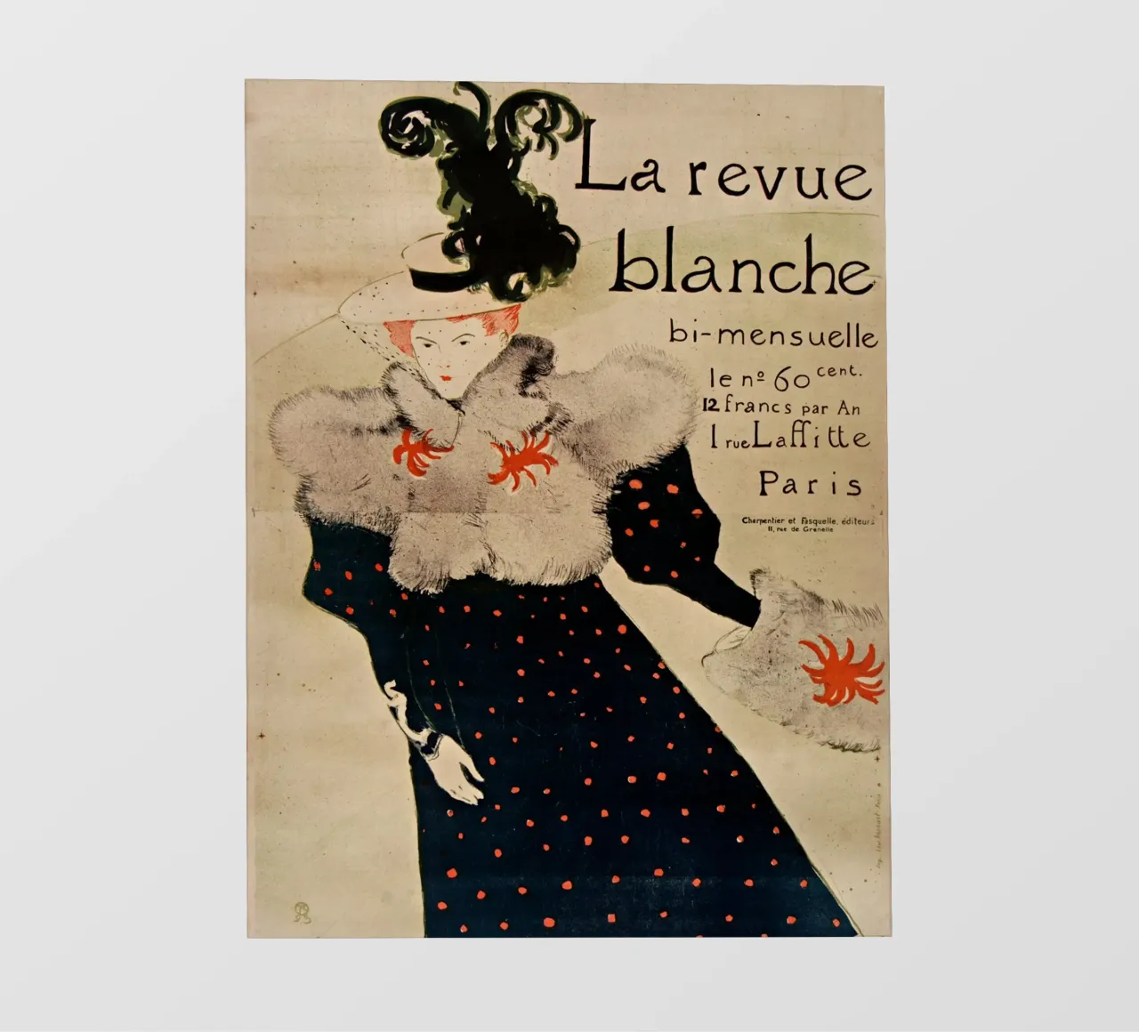 Henri de Toulouse-Lautrec - La Revue Blanche La recensione bianca pellicola backlit da Timeless Artworks