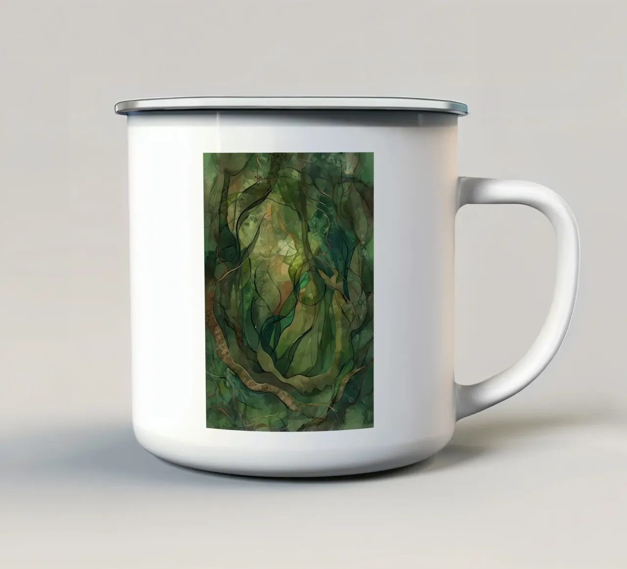 Sogni intrecciati tazza in smalto da Artistic-shop