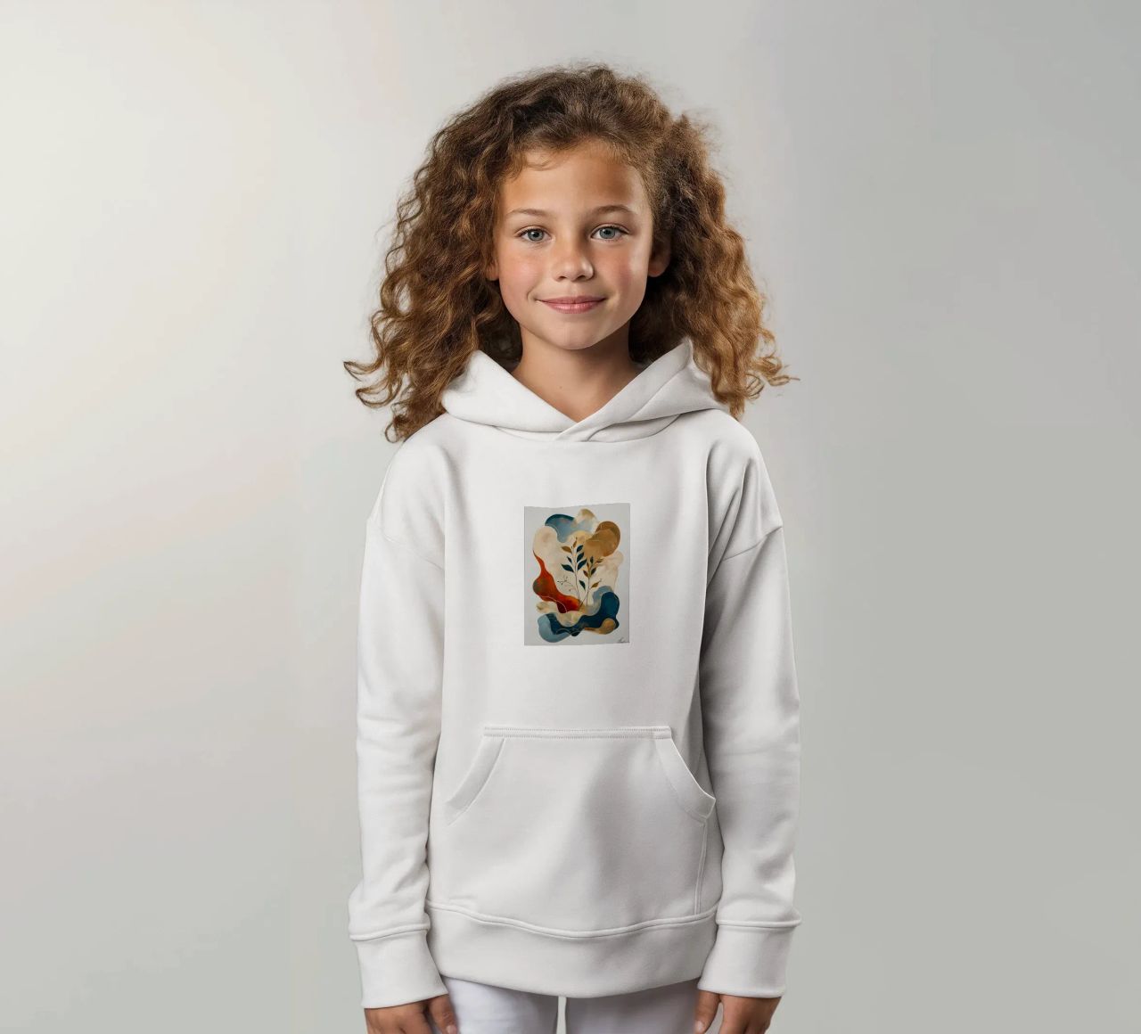 Paisaje onírico entretejido sudadera con capucha para niño de Artistic-shop
