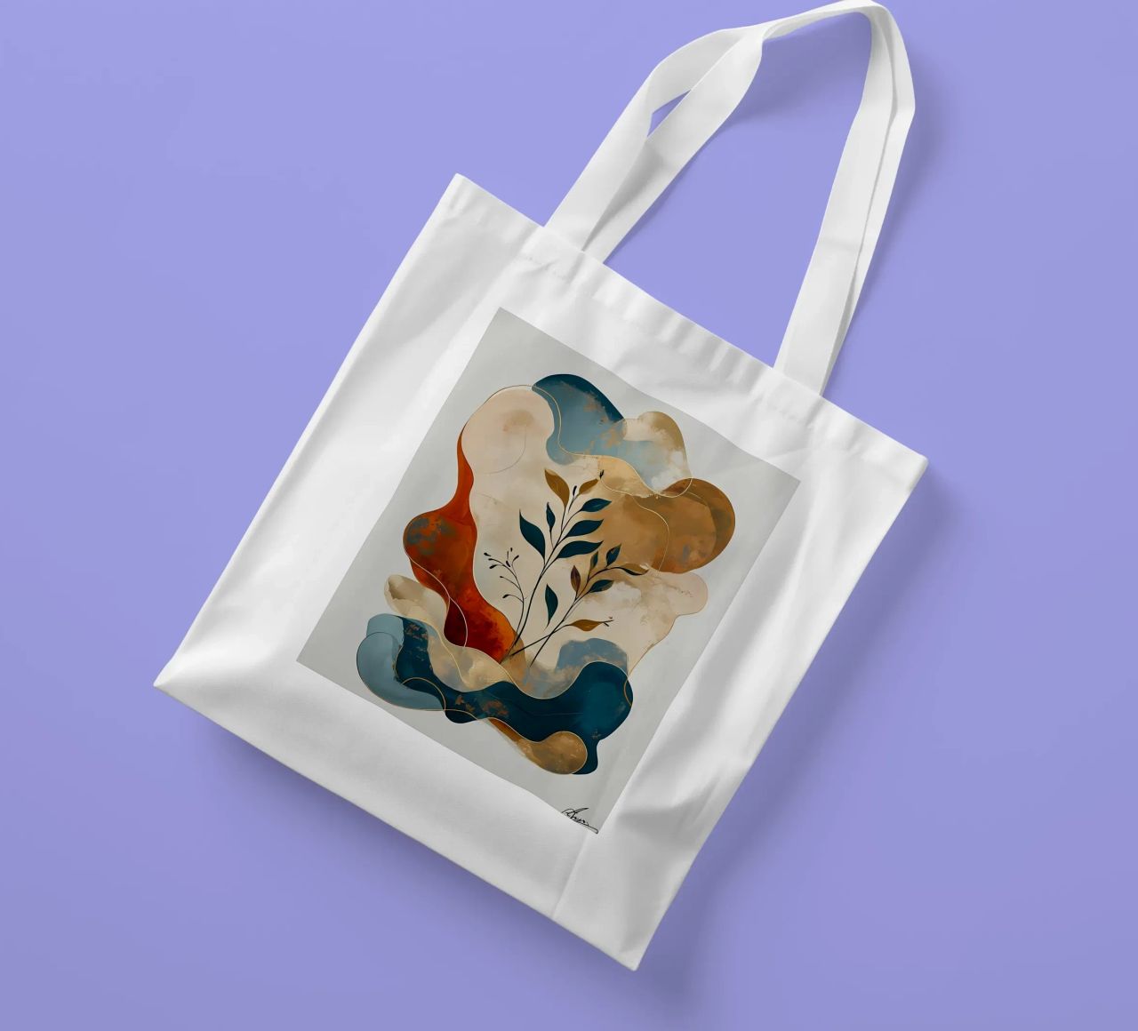 Paesaggio onirico intrecciato borsa in juta da Artistic-shop