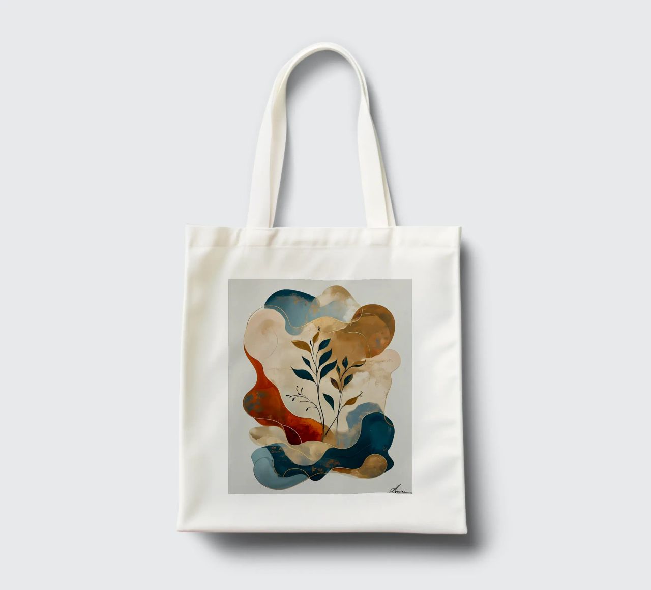 Paesaggio onirico intrecciato borsa in juta da Artistic-shop