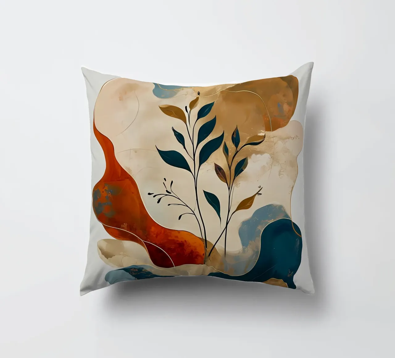 Paesaggio onirico intrecciato cuscino da Artistic-shop