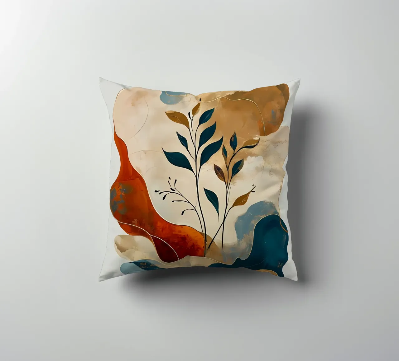 Paesaggio onirico intrecciato cuscino da Artistic-shop