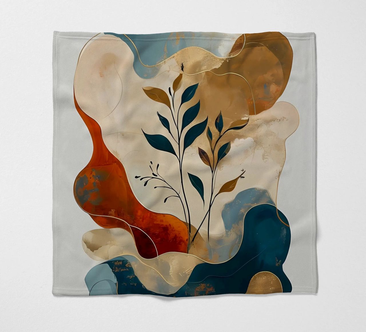 Paesaggio onirico intrecciato coperta in pile da Artistic-shop
