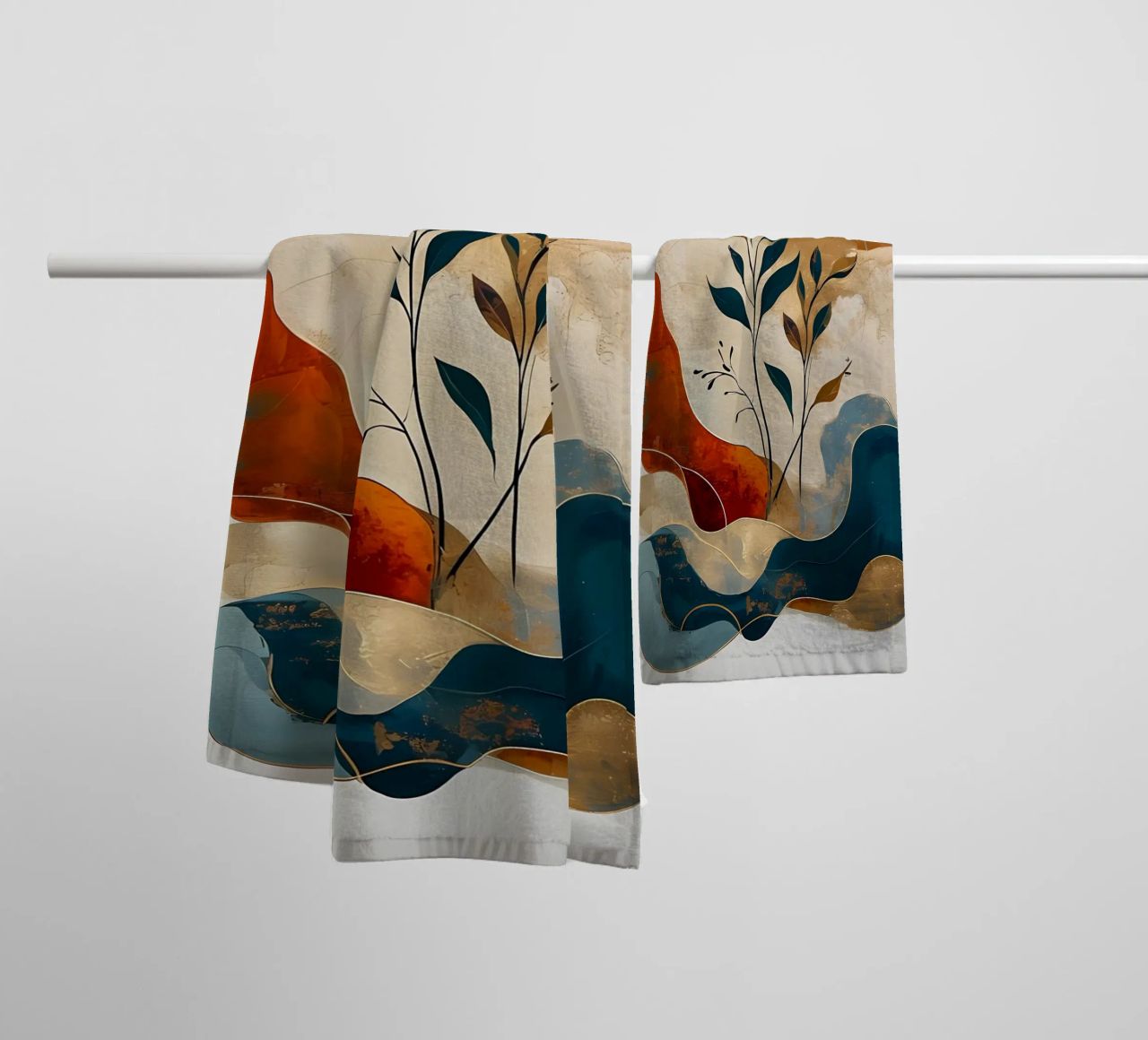 Paisaje onírico entretejido toalla de baño de Artistic-shop