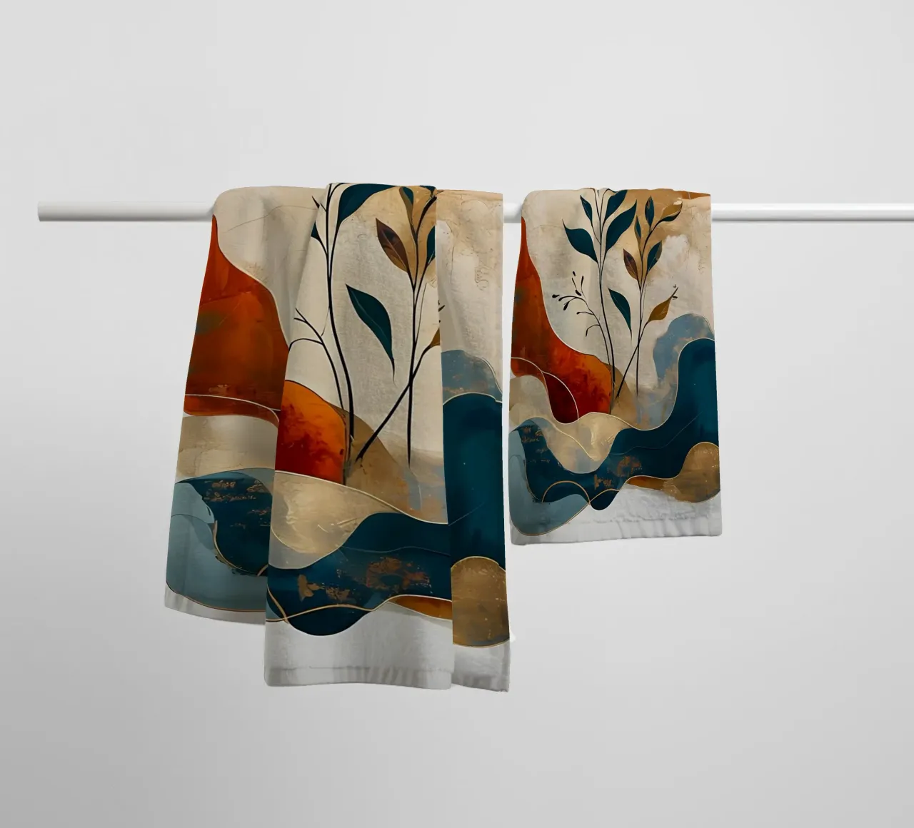 Paesaggio onirico intrecciato asciugamano da bagno da Artistic-shop